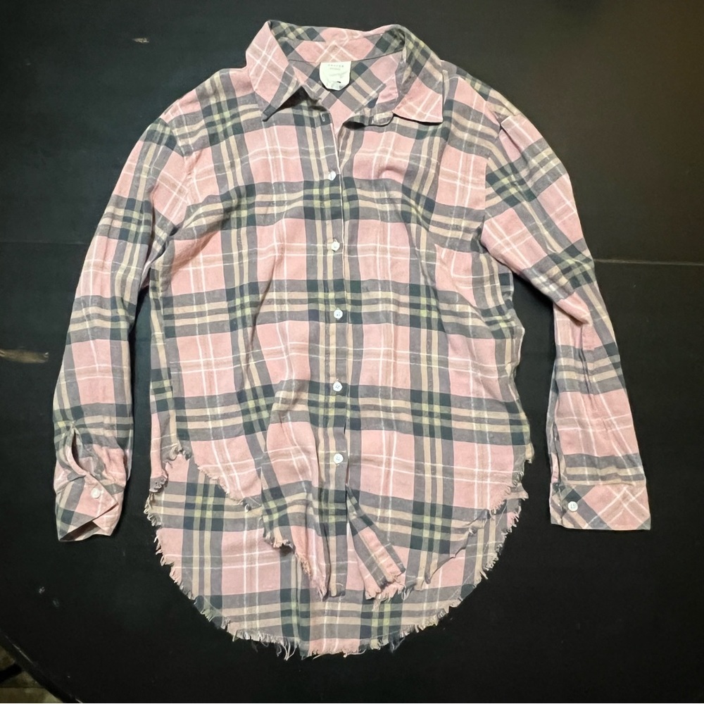 Harper distressed flannel